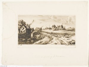 Entrance to the Suburb of Saint-Marceau, Paris by Charles Meryon