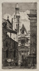 Church of St. Stephen of the Mount by Charles Meryon