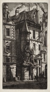 Etchings of Paris: House with a Turret, Weavers