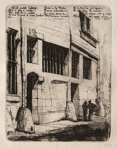 Etchings of Paris: The Street of the Bad Boys by Charles Meryon