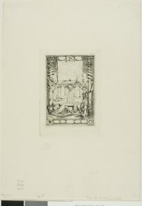Frontispiece for the Catalogue of the Engravings of Thomas De Leu by Charles Meryon