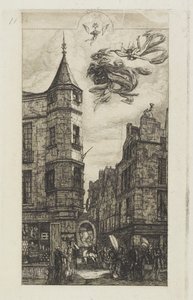House with a Turret, No. 22, 1861 by Charles Meryon