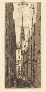 Chantrey Street, Paris by Charles Meryon