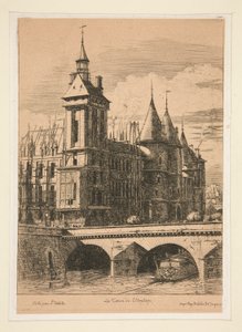 The Tower of the by Charles Meryon