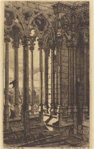 The Gallery of Notre Dame, Paris by Charles Meryon