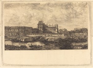 The Old Louvre, from a Painting by Zeeman, 1651 by Charles Meryon