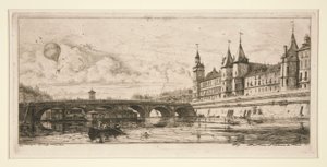 Le Pont au Change, Paris by Charles Meryon