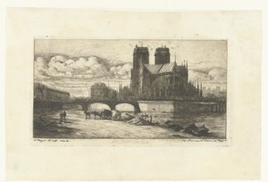 Notre-Dame in Paris (series title: Eaux-Fortes sur Paris) by Charles Meryon