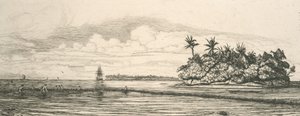 Oceania, islets at Uvea by Charles Meryon