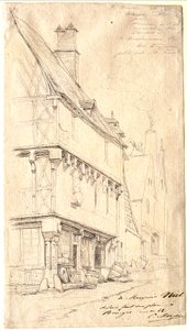 Old House in Bourges: "The Musician