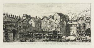 Part of the City of Paris at the End of the Seventeenth Century by Charles Meryon