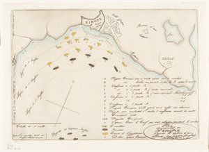 Plan of the Battle of Sinope by Charles Meryon