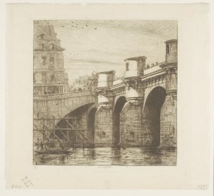 Pont-Neuf, Paris by Charles Meryon