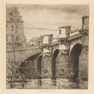 Pont-Neuf, Paris by Charles Meryon
