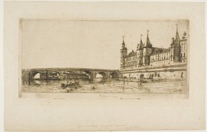Pont-au-Change, Paris by Charles Meryon