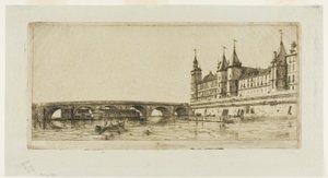 Pont-au-Change, Paris by Charles Meryon