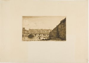 Pont-au-Change, Paris, about 1784 by Charles Meryon