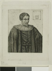 Portrait of Jean Besly, Historian by Charles Meryon