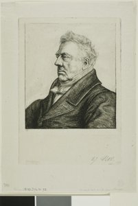 Portrait of Louis Jacques Marie Bizeul, the Breton Archaeologist by Charles Meryon