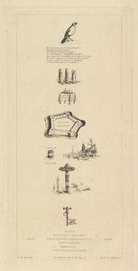 Rebus: Béranger was not really strong, for he never had the key to the fields by Charles Meryon