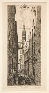 Street of the Singers by Charles Meryon