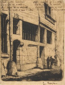 Rue des Mauvais Garçons, Paris by Charles Meryon