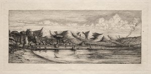 Seine Fishing off Charcoal Burner
