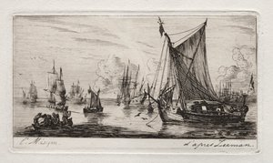 South Sea Fishers by Charles Meryon