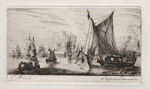 South Sea Fishers by Charles Meryon