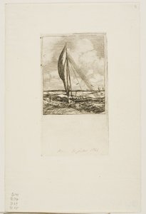 Swift-Sailing Proa, Mulgrave Archipelago, Oceania by Charles Meryon