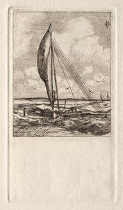 Swift Sailing Proa, Mulgrave Archipelago, Oceania, 1866 by Charles Meryon