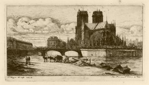 The Apse of Notre Dame, Paris by Charles Meryon