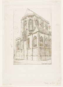 The Apse of the Church of St Martin-sur-Renelle, Paris by Charles Meryon