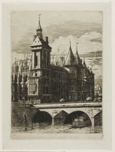 The Clock Tower, Paris by Charles Meryon