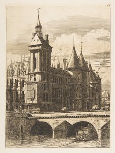 The Clock Tower, Paris by Charles Meryon