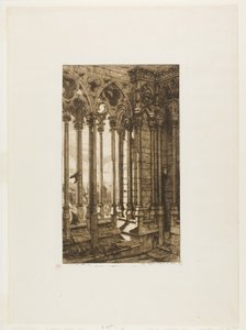 The Gallery of Notre-Dame, Paris by Charles Meryon
