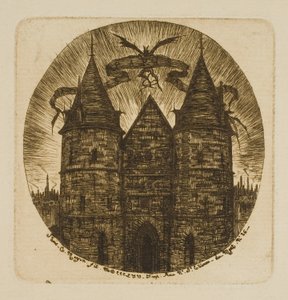 The Old Gate of the Palais de Justice, Paris by Charles Meryon