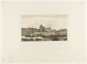 The Old Louvre, Paris, 1651 by Charles Meryon