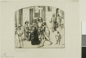 The Printer Valère Maxime being Presented to King Louis XI by Charles Meryon