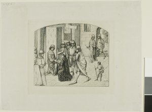 The Printer Valère Maxime being Presented to King Louis XI by Charles Meryon