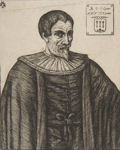 The historian John Besly, after Jaspar Isaac, 1861 by Charles Meryon