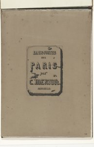 Title Page in Album Eaux-fortes sur Paris by Charles Meryon