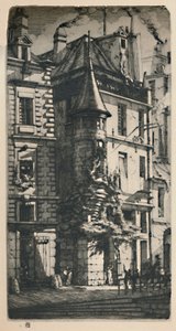 Tourelle De La Rue De La Tixeranderie 2nd State, 9 34 x 5 316 Inches, 1852, 1927