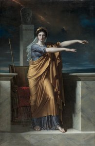 Polyhymnia, Muse of Eloquence; Erato, Muse of Lyrical Poetry; Apollo, God of Light, Eloquence, Poetry and the Fine Arts with Urania, Muse of Astronomy; Calliope, Muse of Epic Poetry; Clio, Muse of History by Charles Meynier