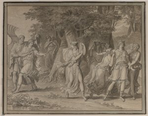 Telemachus, Urged by Mentor, Leaving the Island of Calypso by Charles Meynier