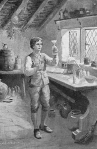 The Young Humphry Davy Making His First Experiments