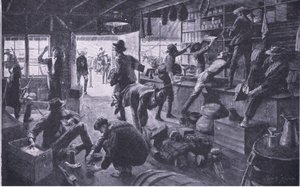 Boers looting a store in the Grange River property (illustration from After Pretoria: The Guerilla War)