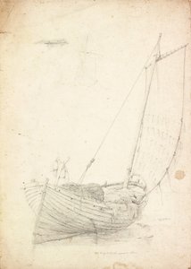 Study of a Fishing Boat by Charles Napier Hemy