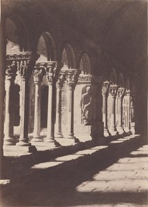 An Aisle of the Cloister of Saint Trophime, Arles by Charles Nègre