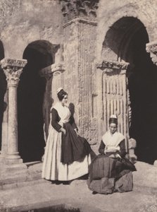 Women from Arles in the Cloisters of Saint Trophime by Charles Nègre